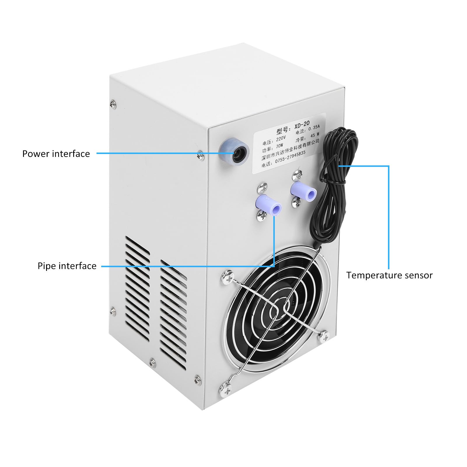 Amazon.co.jp: 水族館チラー、200L/H ウォータークーラー水槽