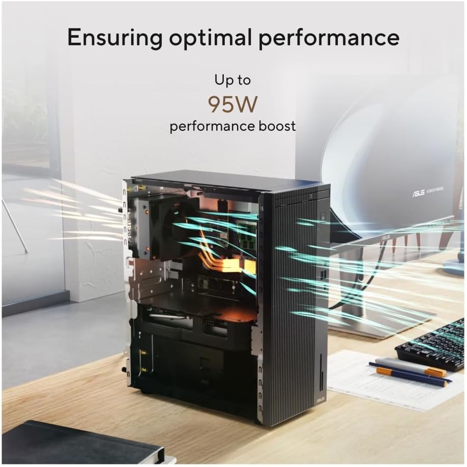ASUS V500 Mini Tower Desktop PC, Intel Core i5-13420H CPU, 8GB RAM, 1TB SSD, WiFi 6 + Bluetooth, Windows 11, V500MV-13420H143W — view 4
