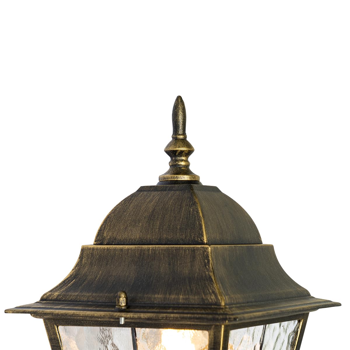 Qazqa Clásico/Antiguo Farol de pared exterior vintage oro antiguo - Antigua Up Aluminio/Vidrio Cuadrada Adecuado para LED Max. 1 x 15 Watt