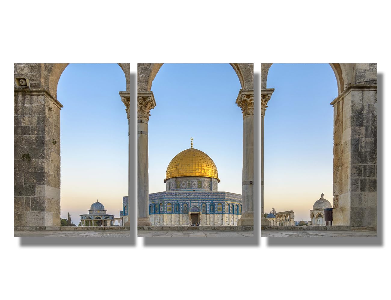 Jerusalem Leinwand Bild 20x30cm - Wandkunst Dekoration Für Wohnzimmer