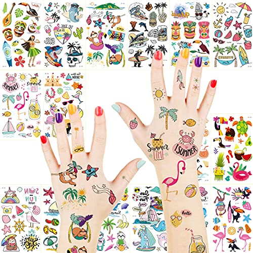 Db11 ATA0402 Summer Beach Tattoos Temporary Aloha Party Favors cover