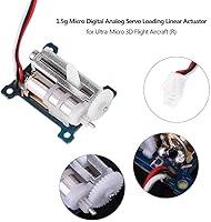 Vista 2 de Jadeshay Servo analógico micro digital de 0.05 oz para vuelo ultra micro 3D, carga de actuador lineal, par de 0.4 lbs/cm, velocidad de 0,12