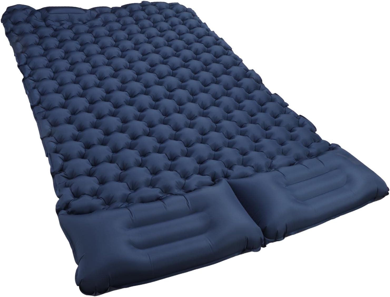Alomejor Sleeping Pad, Self Inflating Camping Mat with Built in Foot Pump for Outdoor Hiking 49.2x77.1in Navy