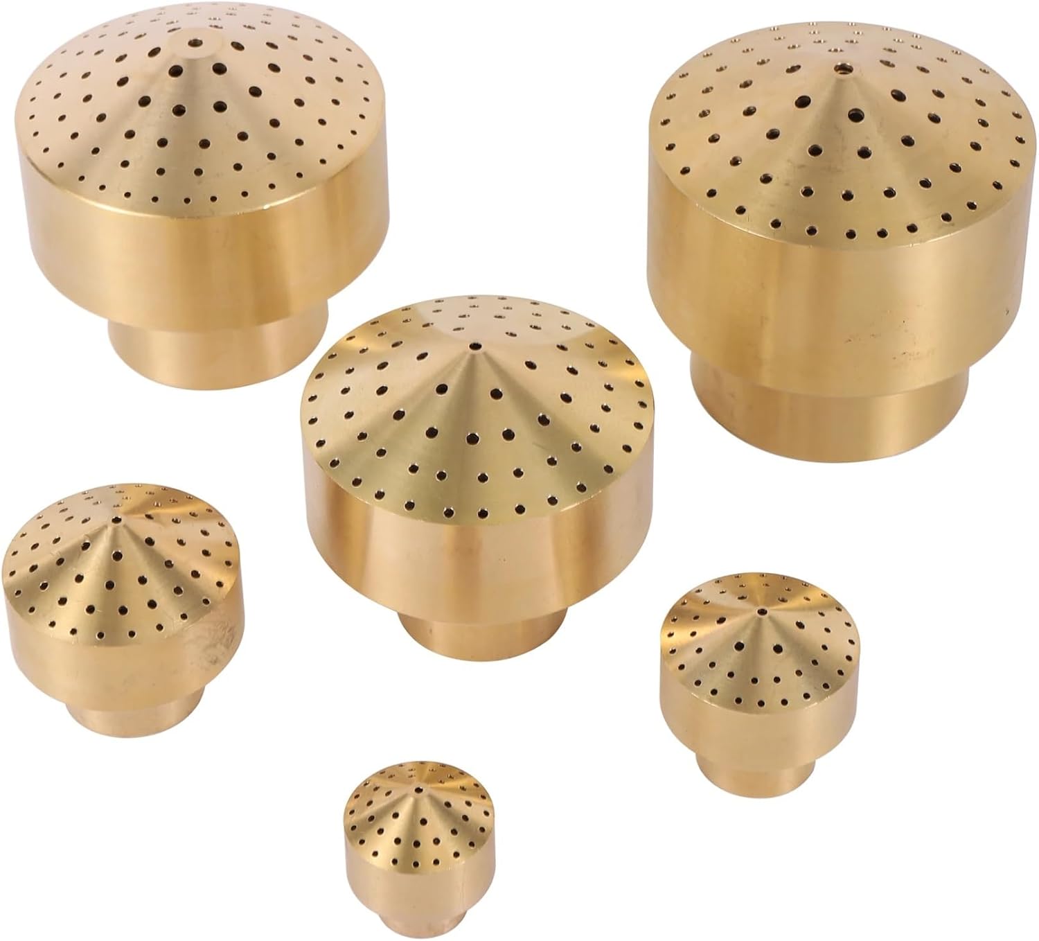 Fountain Nozzle 1/4" 1/2" 3/4"1" 1.5" 2" Female Thread Firework Fountain Brass Scattering Nozzle Sprinkler Garden Park Hotel Pond Landscape Tool(3I4 inch)