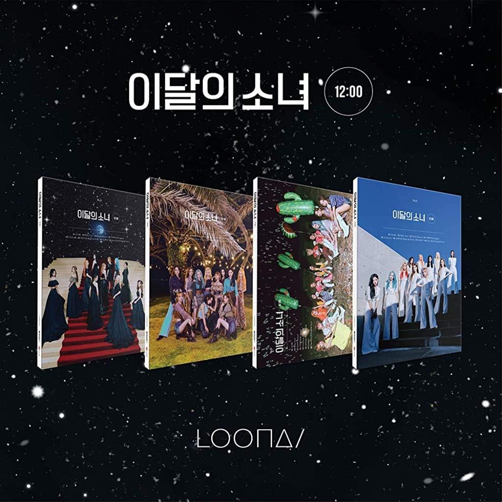 Blockberry Creative Monthly Girl LOONA - 12:00 (3rd Mini Album) Album+Folded Poster+Extra Photocards Set (C ver.)