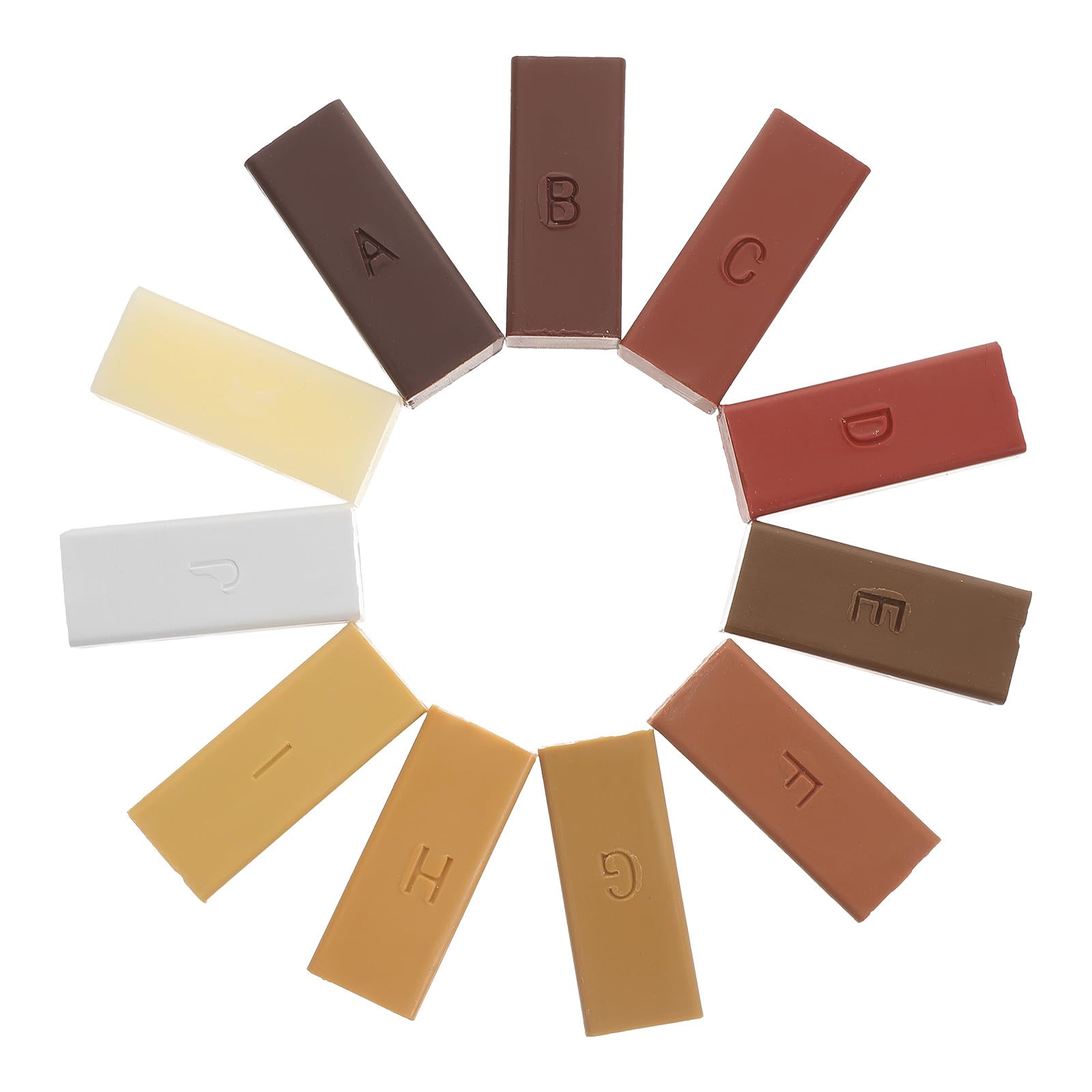 Wood Floor Repair Kit with 11-color Wax Blocks Laminate Floor Scratch Remover and Filler for Furniture and Door Damage Restoration