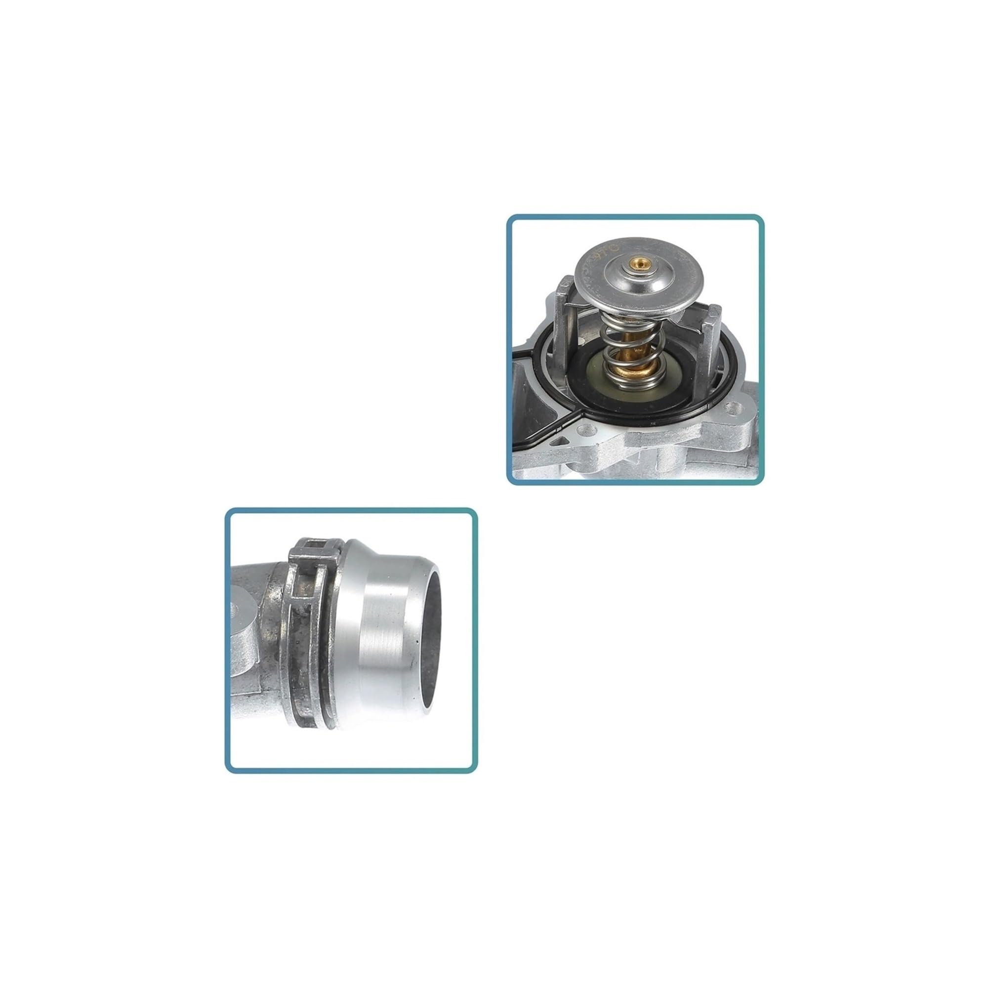 Dla Z3 1999 2000 2001 2002 11531437040/11531436823 Auto Motor Termostat płynu chłodzącego Zestaw obudowy części samochodowych Termostaty samochodowe