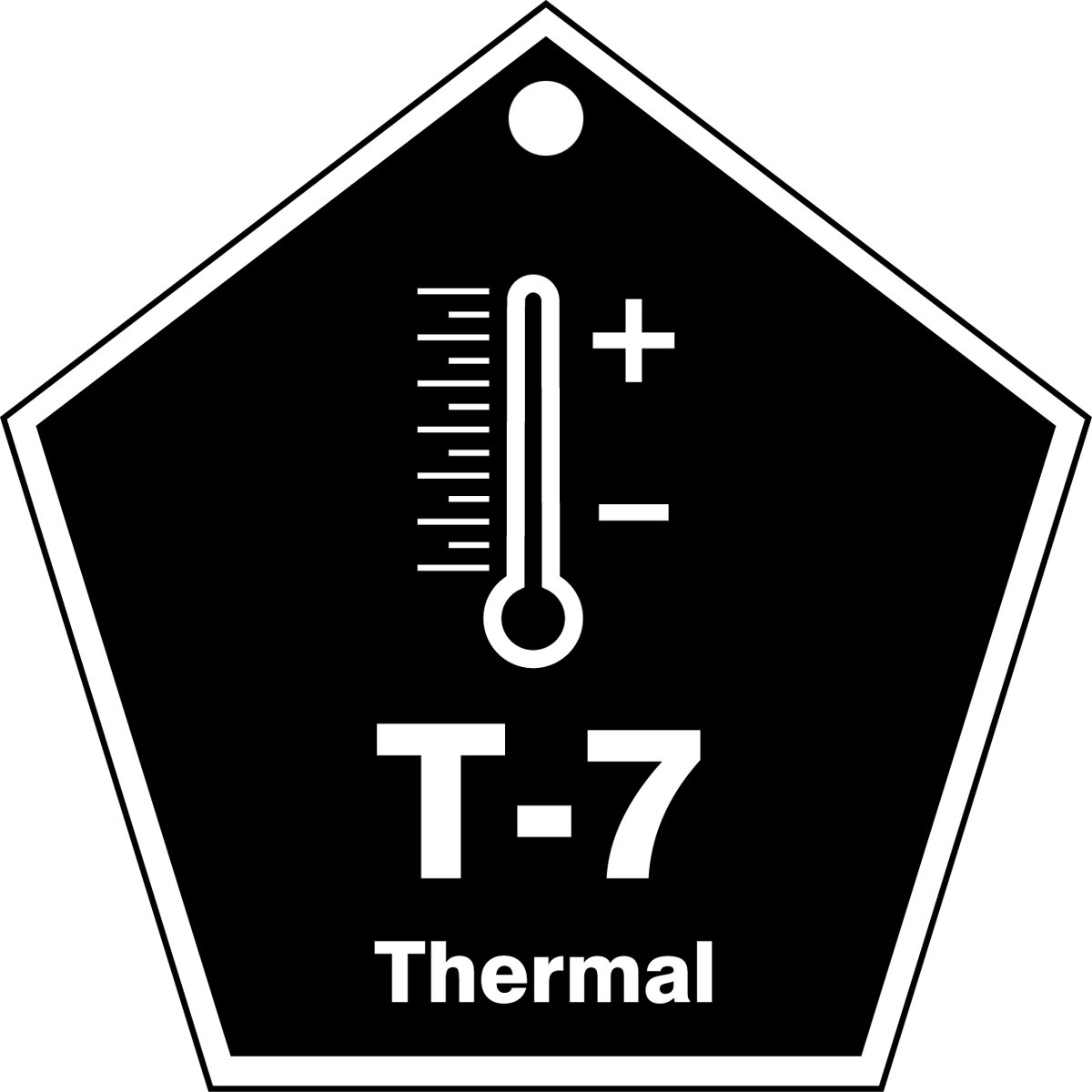 Accuform TDK807VPM Plastic"T-7 Thermal" Energy Source Shape ID Tag, 2-1/2" W x 2-1/2" L, White on Black (Pack of 5)-picture-18