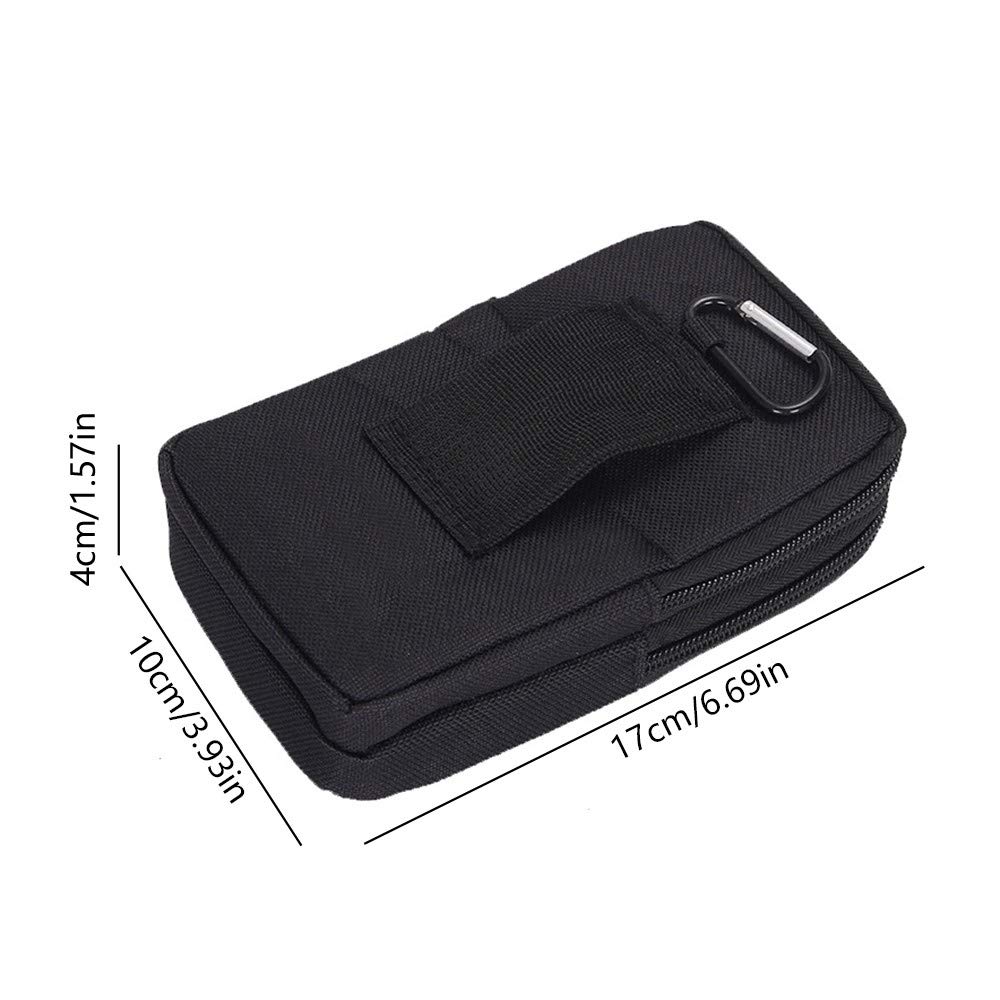 MiOYOOW Mobile Phone Pouch, Sport Phone Holster Belt Loop Phone Pouch with Wallet Card Slot Holder Men Waist Bag for 5.8~6.7 inch Phone - Image 4