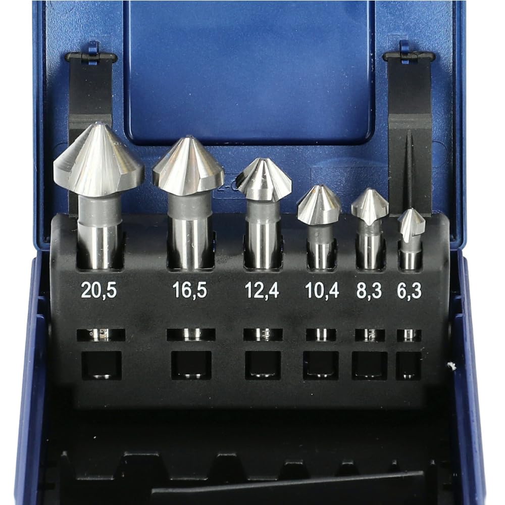 Coffret de 6 fraises à chanfreiner HSS - HANGER - 154901