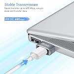 Blukar USB C to USB Adapter, 3 Pack USB-C Female to USB Male, Type C to USB A Converter for Fast Charging & Data Sync, Compatible with iPhone 17/16/15/14 Pro, Galaxy S26 S25, etc