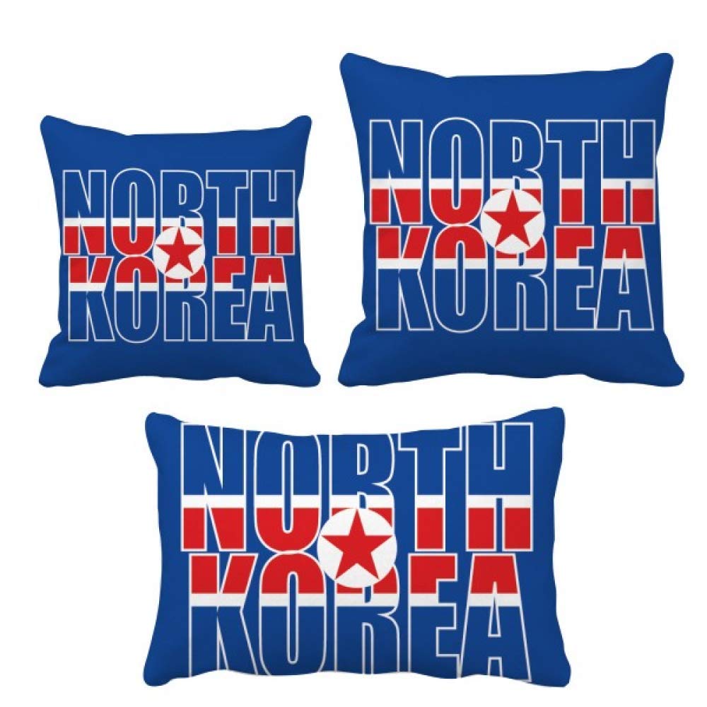 Pavillon de Corée du Nord sur coussin pour décorer votre canapé de salon
