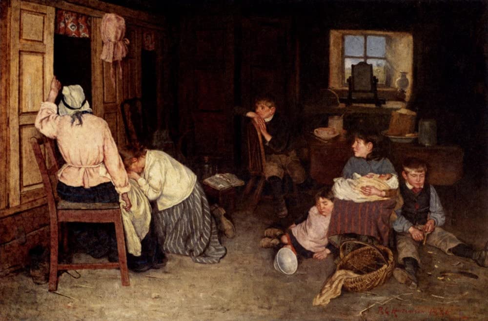POSTERIIk Famous Modern Artwork Art Mural the Pathos of Life by Robert Gemmell Hutchison Oil Paintings Pictures for Home Decor 60x90cm
