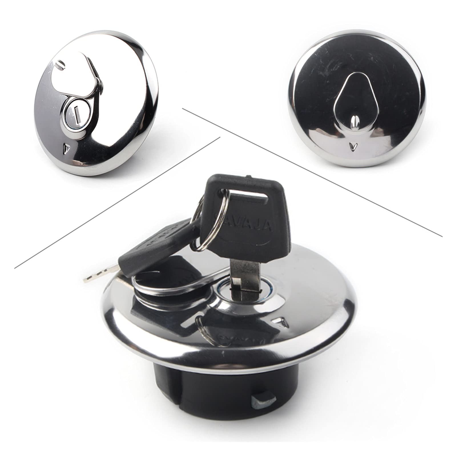 Amazon.co.jp: Genggeng オートバイタンクキャップカバーロック