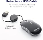 Souris optique de voyage Verbatim Mini, série Commuter - Noir