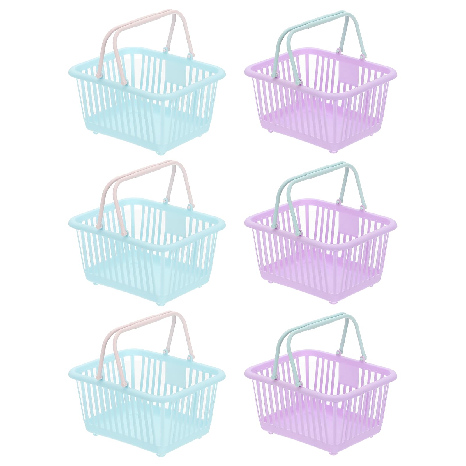 Paniers de rangement en plastique pour organiser les jouets et les fruits de vos enfants