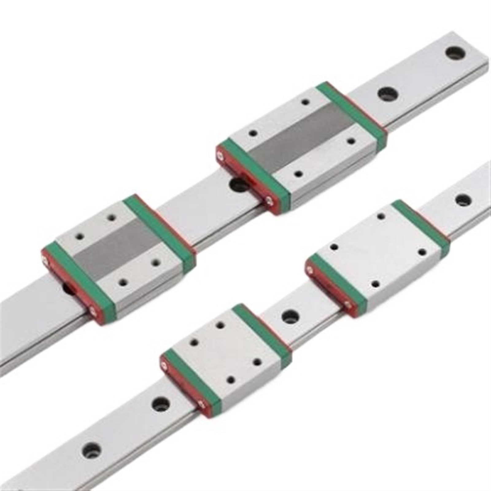 Linear Rail, Linear Sliding Gide 2pcs MGW15 Linear Guide L100 150 200 300 500 600 1000mm Miniature Linear Rail +2pcs Slide MGW15C Carriage CNC 3D Printer(800mm)