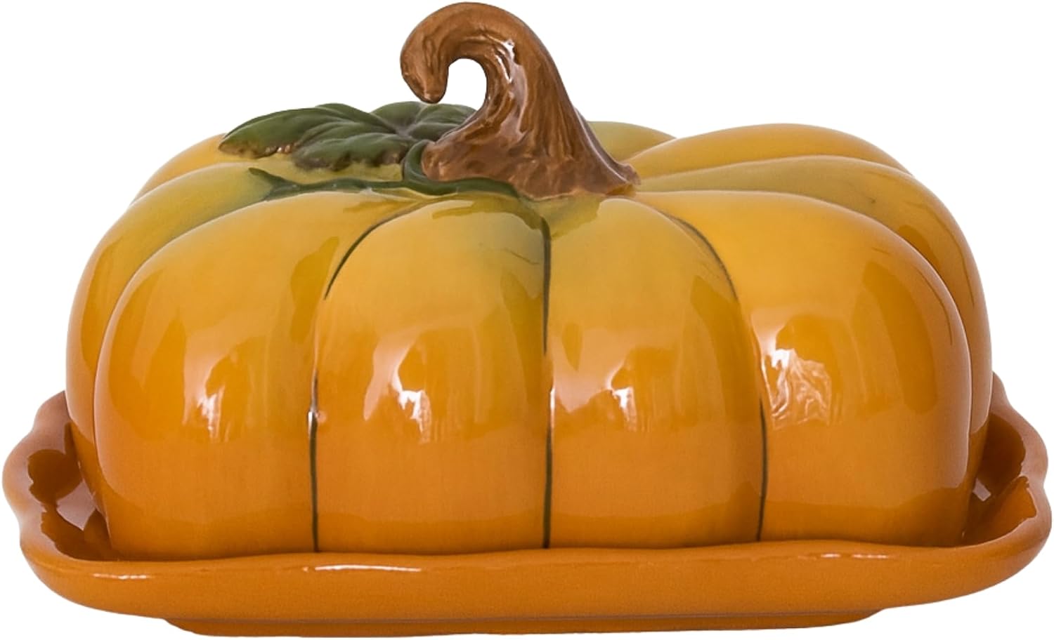 Blue Sky Clayworks Pumpkin Butter Dish