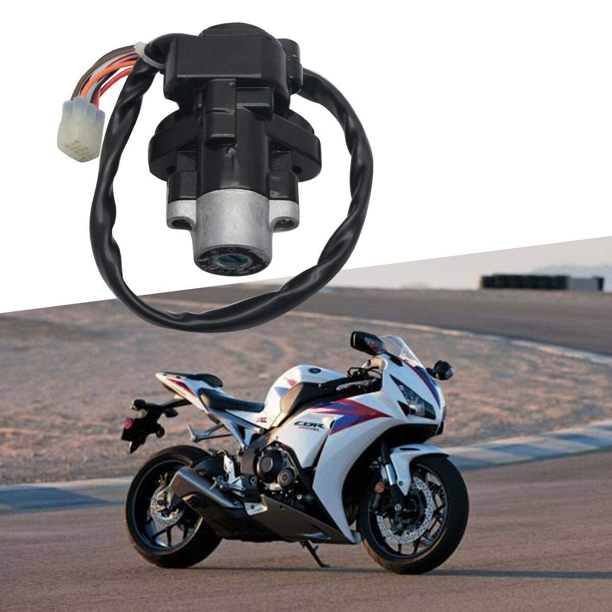 Riloer Coperchio Tappo Gas con Serratura a Chiave Set Accessori Moto Adatto per Suzuki GSF1200 Bandit 96-05, GSF600 96-99