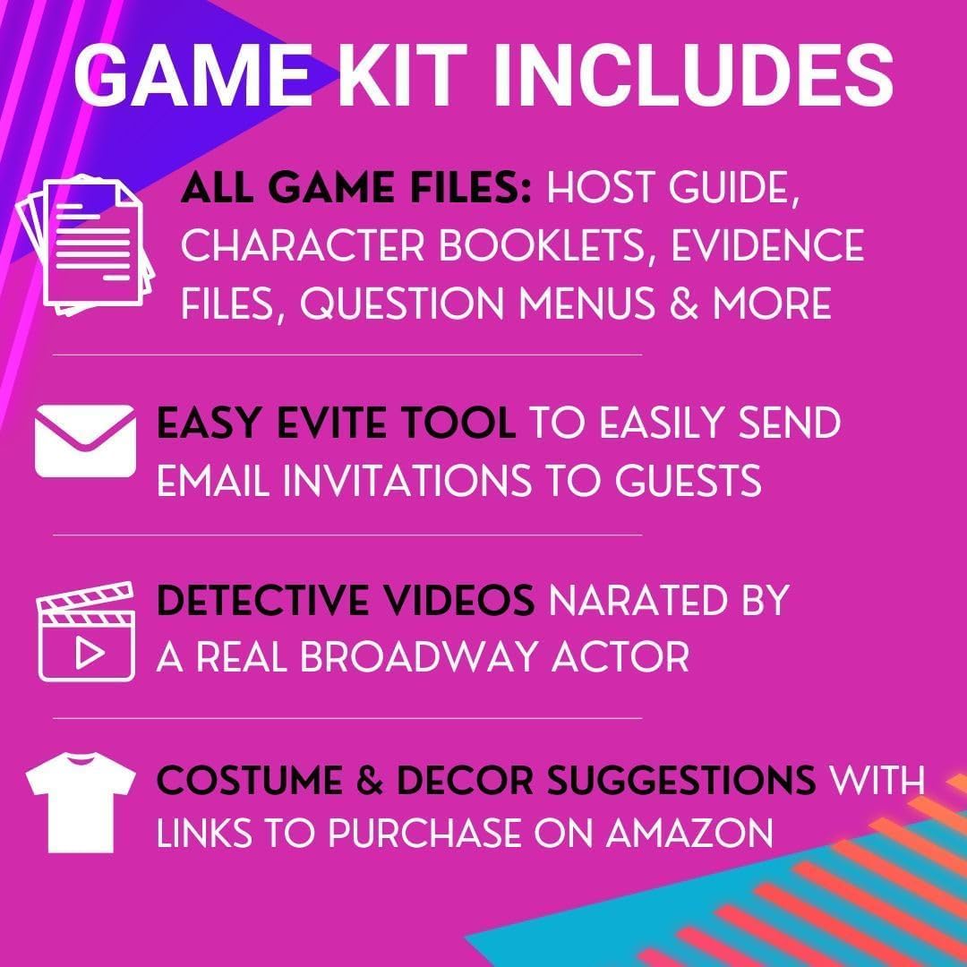 Amazon.com: 80s Mall Murder Madness | 1980s Murder Mystery Dinner