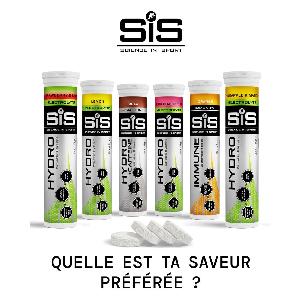 Science in Sport HYDRO Pastilles d’électrolytes 160 pcs. Baies - Vegan, Avec sodium, calcium, potassium & magnésium pour un équilibre électrolytique optimal (L'emballage peut varier)