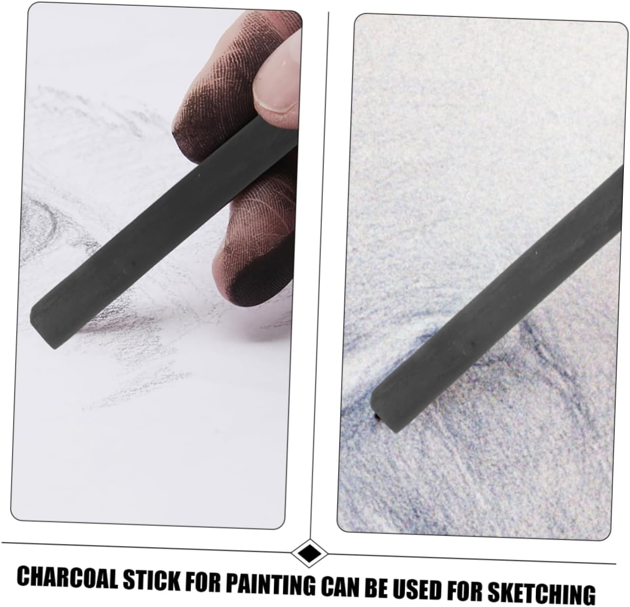 25pcs Compressed Charcoal Sticks for Sketching Durable Artist Drawing Pencils for Beginners and Professionals for Shading and Detailing