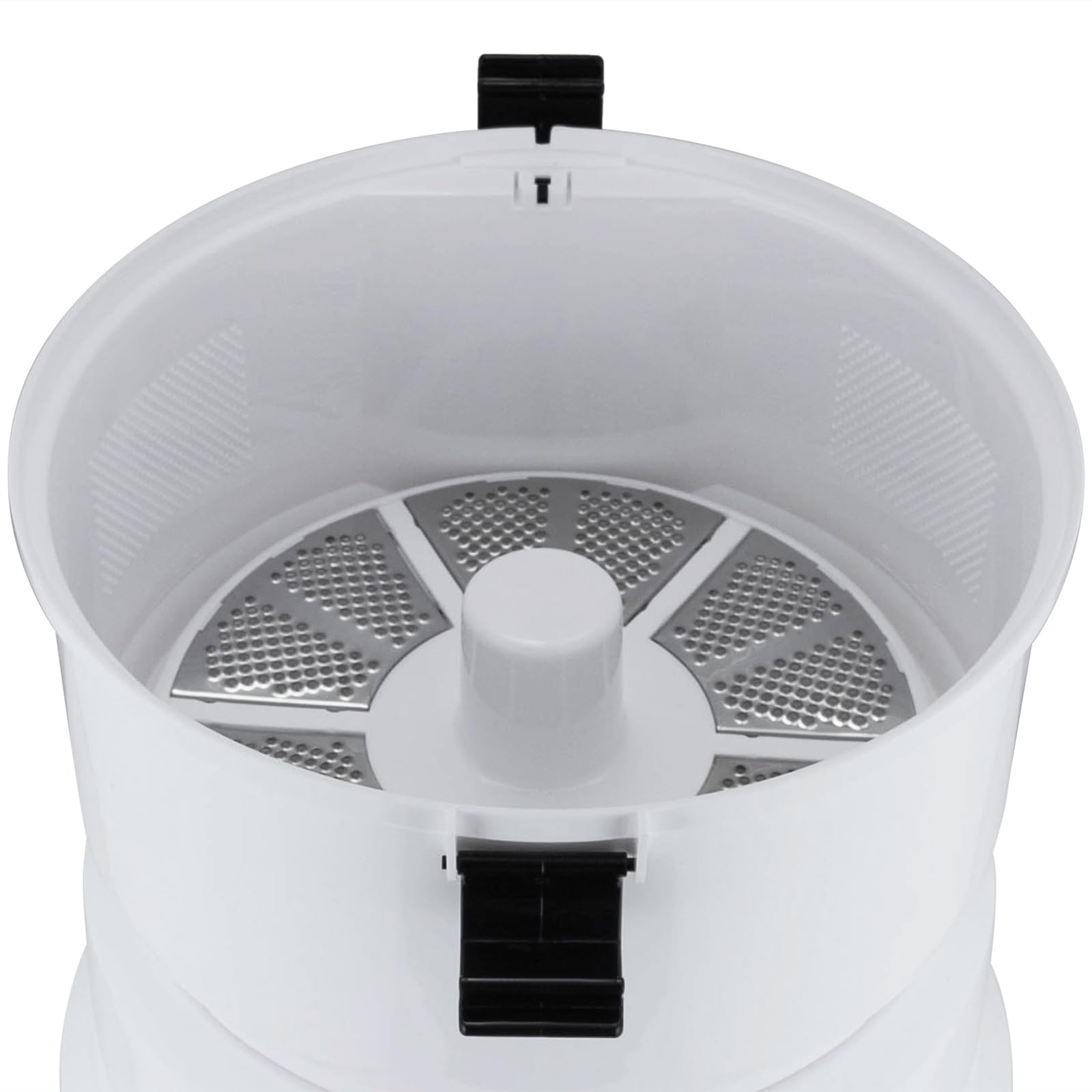 Pelador eléctrico de patatas de 85 W, moderno pelador de patatas de acero inoxidable con cuchillas de acero inoxidable, base antideslizante, sistema de manejo de un botón, ideal para verduras
