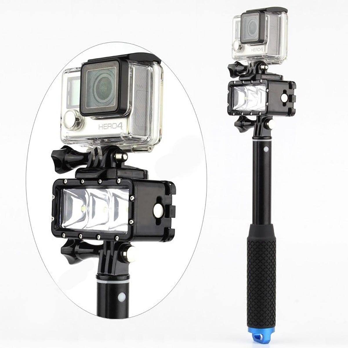 30 m wodoodporne światło punktowe do nurkowania, światło LED, lampa wideo, fotograficzna lampa do nurkowania dla GoPro Hero 5 4 3+ 3 SJ4000 akcesorium część