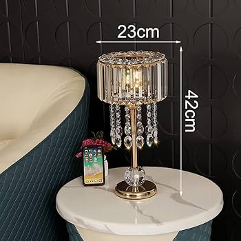 クリスタル ゴールド テーブルランプ 高級感 クリスタルテーブルランプ7灯 ゴールド トップライト ガラス