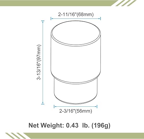 Miniatura 2 de Vaso de vidrio, vaso de enjuague de baño esmerilado, vaso de repuesto para soporte de cepillo de dientes Aomasi