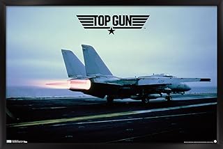 Trends International Top Gun - Maverick Plane Wall Poster, 14.725" x 22.375", Black Framed Version