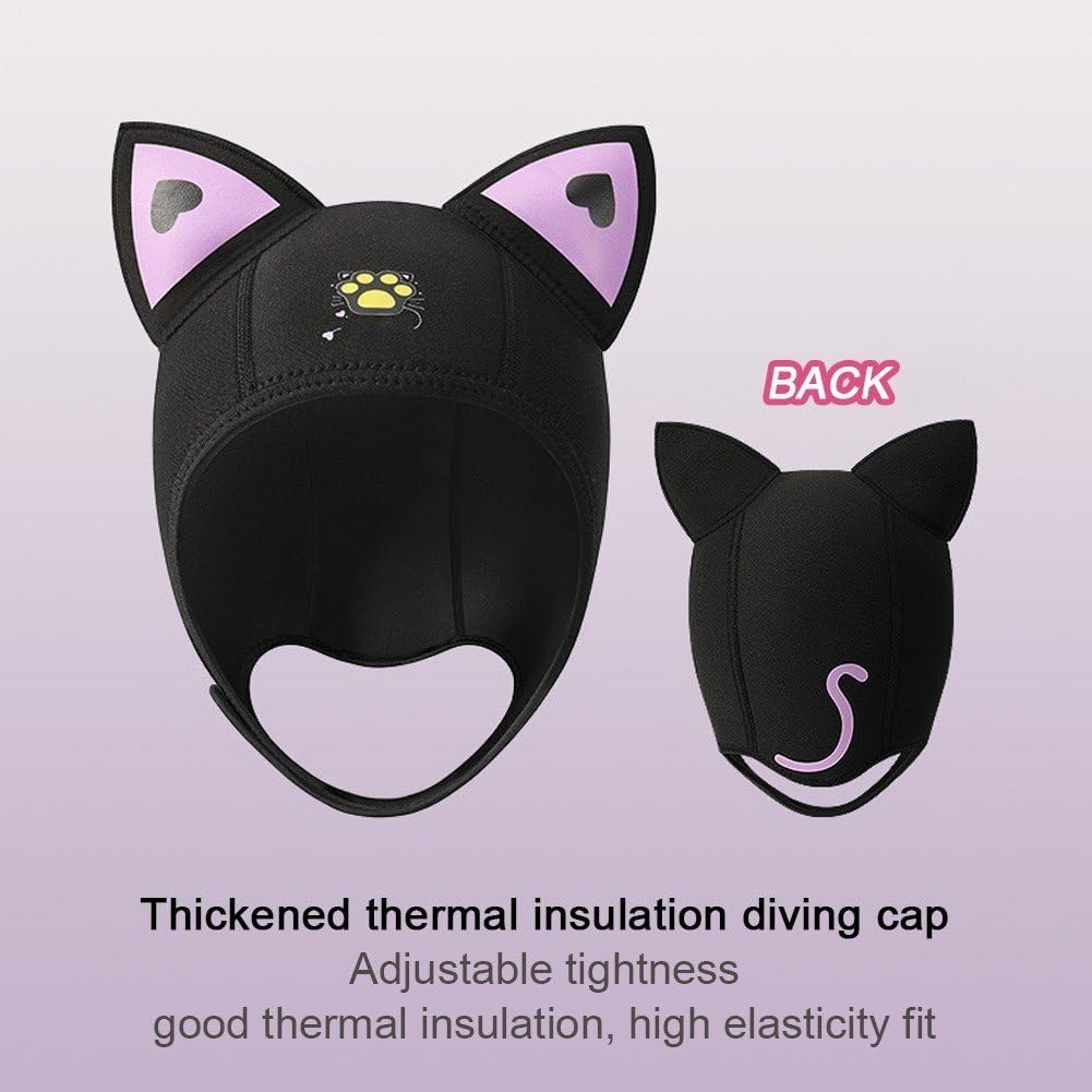 Cappello Snorkeling 3mm Neoprene Subacqueo Ispessito per Immersioni Surf
