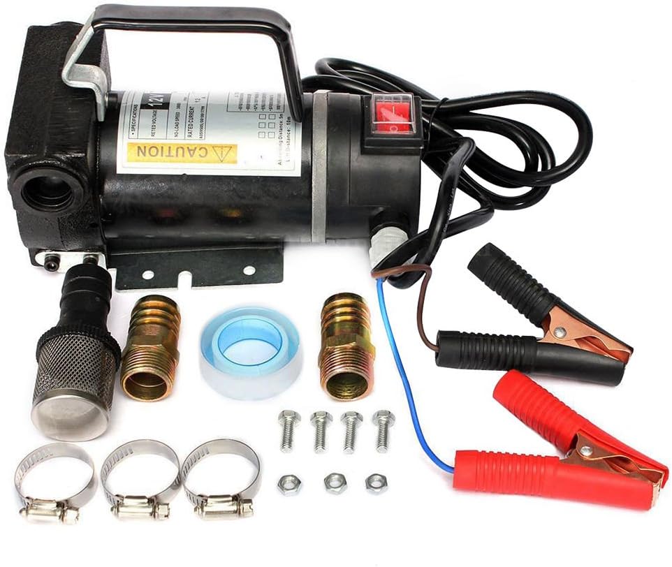 OBLLER Portable Electric Car Fuel Diesel Transfer Pump Oil Diesel Kerosene 280W 45L/Min