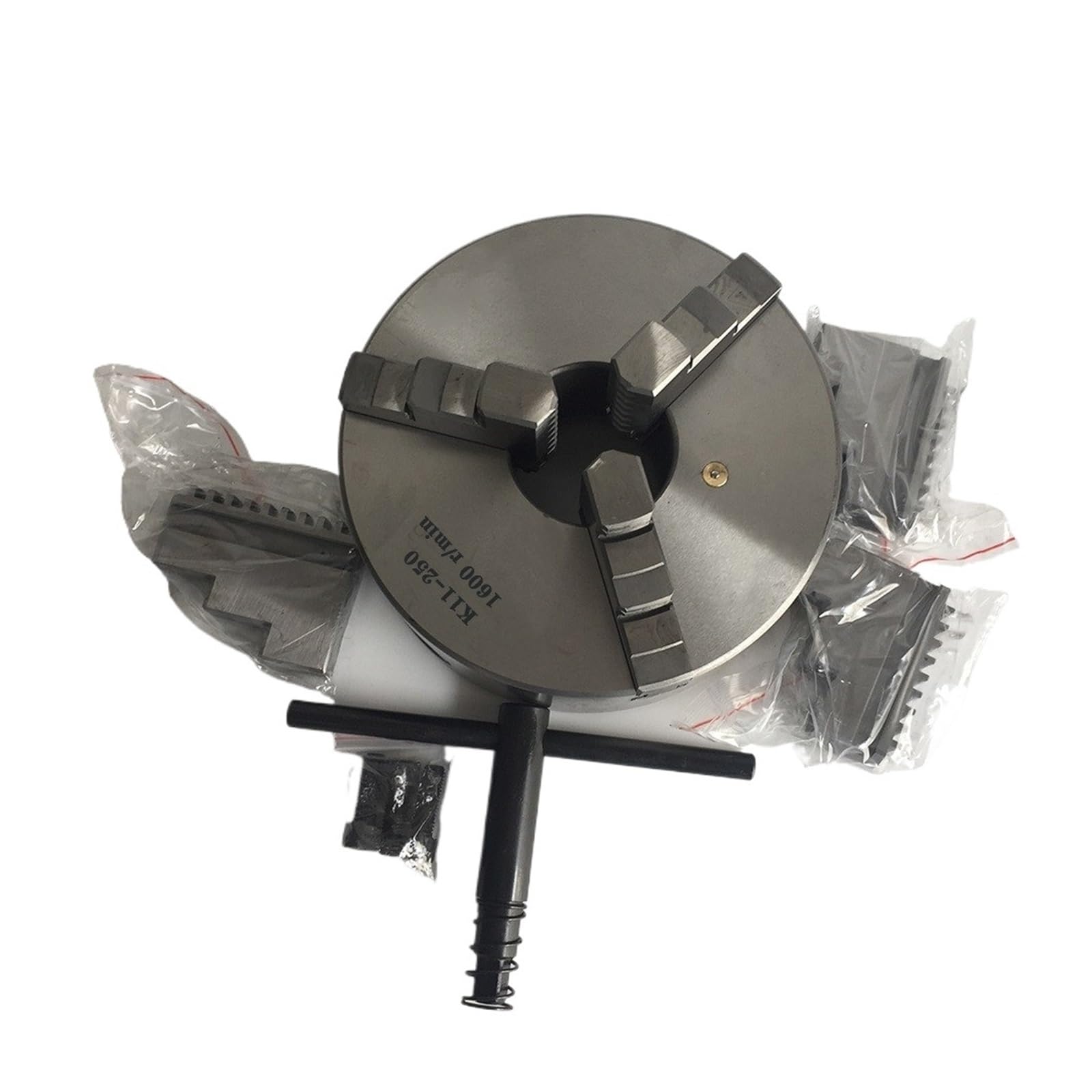 Uchwyt tokarski 250 mm 3-szczękowy samocentrujący uchwyt K11-250 uchwyt ręczny uchwyt spiralny metalowa tokarka do tokarki stołowej