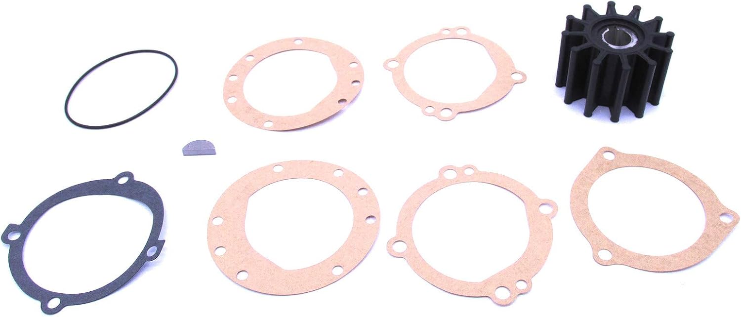 18948-0001-P Flexible Water Pump Impeller with Gasket & O-Ring for Sherwood 10615K /for JABSCO 18948-0001 09-702B /for Sierra 18-3047 /for Volvo Penta 835874-9 / for CEF 500120 / for ONAN 132-0349