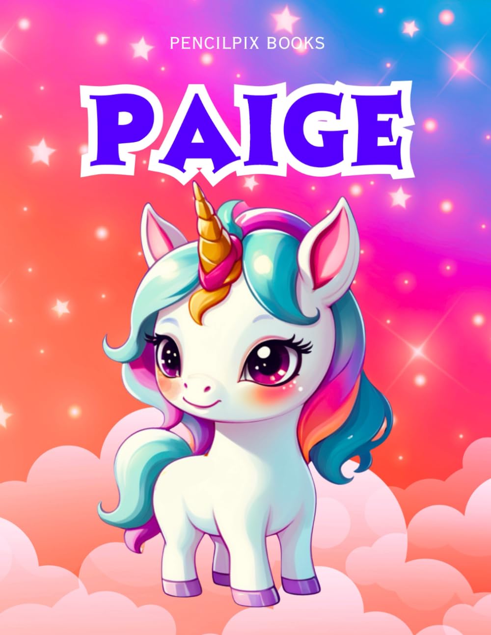 Paige: Personalized Unicorn Coloring Book for Girls Ages 4-8 | Custom Gift for Kids Who Love Unicorns: Fun Activity Book with Paige's Name on Every ..