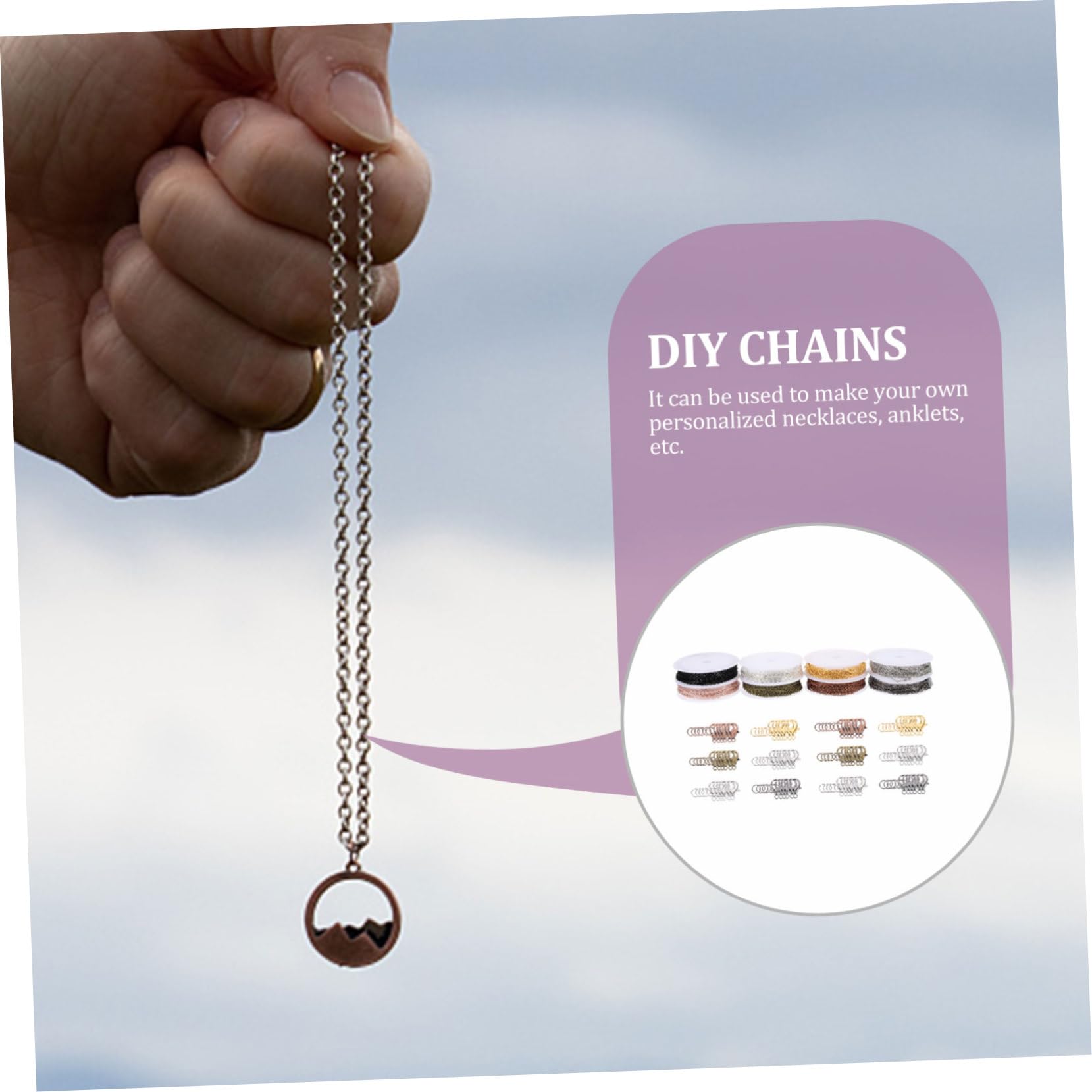 HAPINARY Schmuckherstellung Zubehör Hummerschnalle Offene Ringe Halsketten Verbindungsschnalle Diy Bastelkette Ketten Für Schmuck Machen