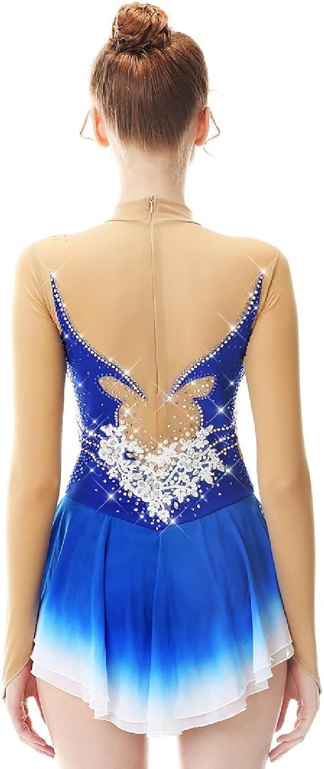 Figure Skating Clothing for Women Kids Uniforms Ice Skating Show Training Costume