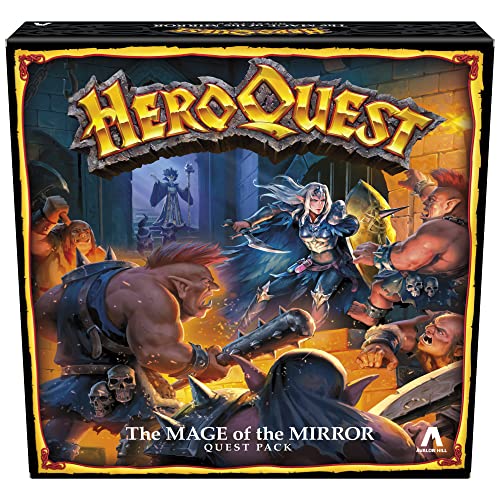 Avalon Hill Heroquest The Mage of Mirror Quest Pack, Roleplaying Game, Requires System to Play,for ages 14+, F7539, Multicolor