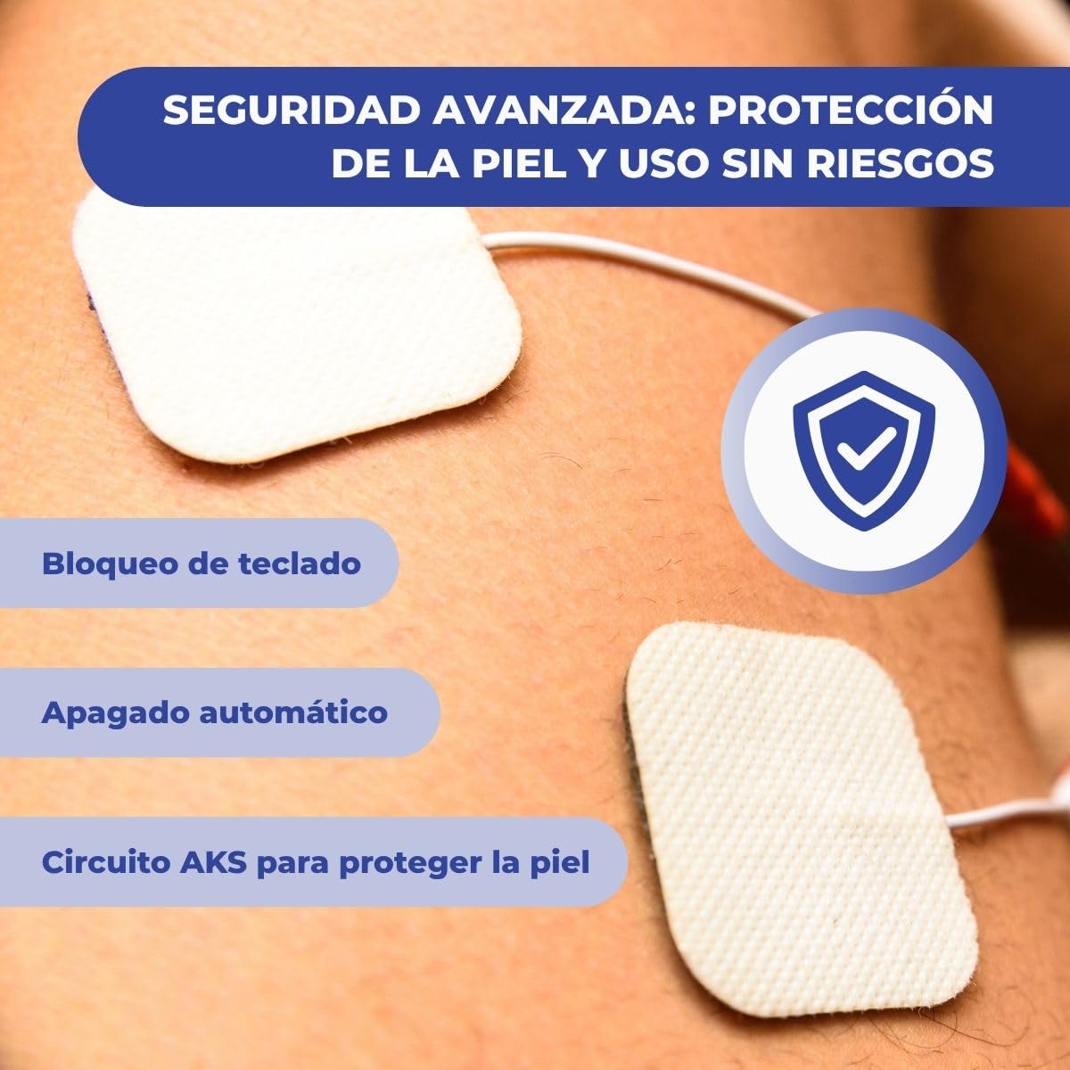 Tens Eco Basic, Electroestimulador Portátil, 2 Canales, 12 Programas + 4 Personalizables, Alivio del Dolor, Estimulación Muscular e Iontoforesis No Invasiva, Pantalla LCD