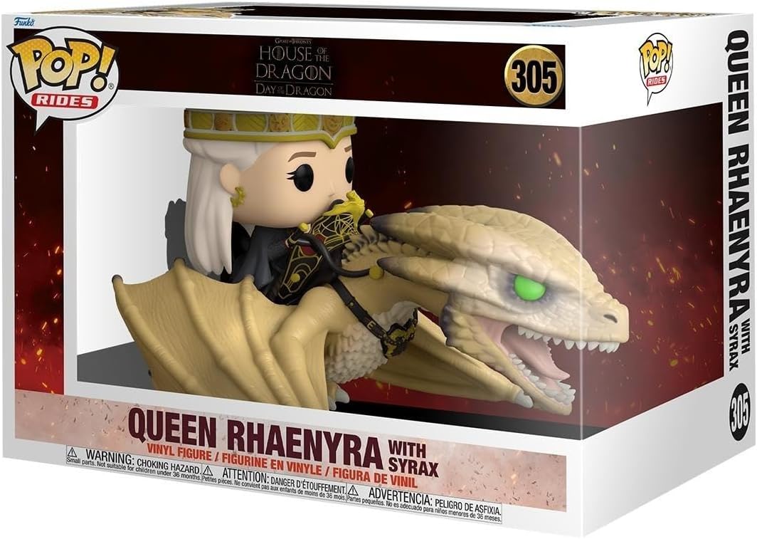 POP! Rides Deluxe: House Of the Dragon - Princess Rhaenyra With Syrax - Collectable Vinyl Figure - Gift Idea - Official Merchandise - Toys for Kids & Adults - TV Fans