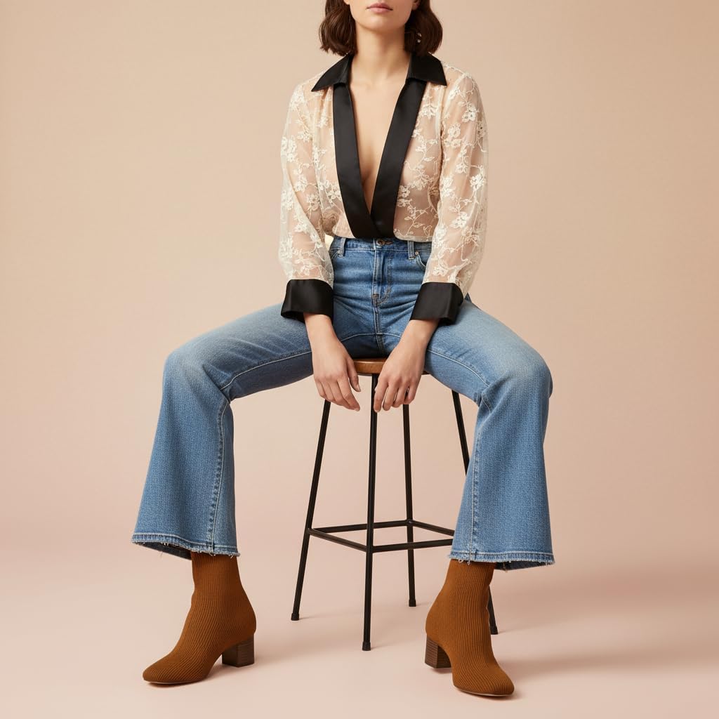 CUSHIONAIRE Women's Neely Stretch bootie +Memory Foam and Wide Widths Available - Image 2