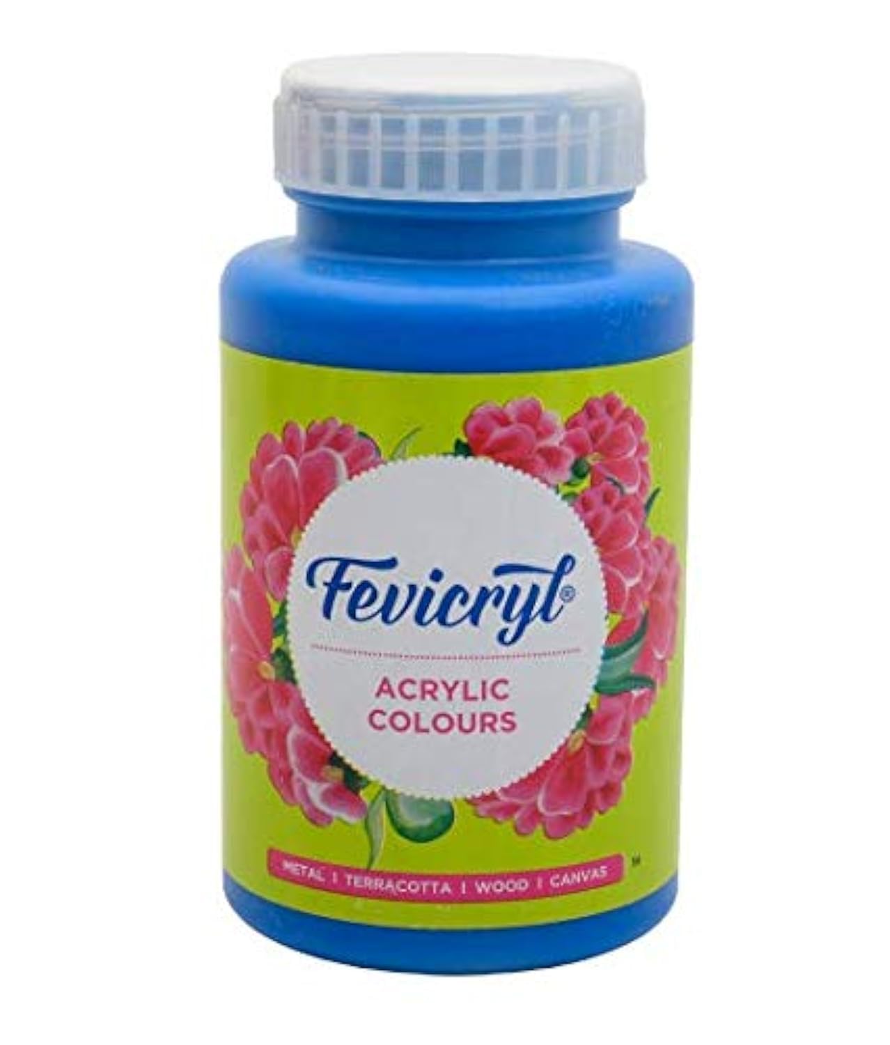 Fevicryl Acrylic Colour Cerulean Blue, 500ml, Art and Craft Paint, DIY Paint, Rich Pigment, Non-Craking Paint for Canvas, Wood, Leather, Earthenware, Metal | Ideal for school projects, hobbyists, artists (B0896CJGCW) Amazon Price History, Amazon Price Tracker