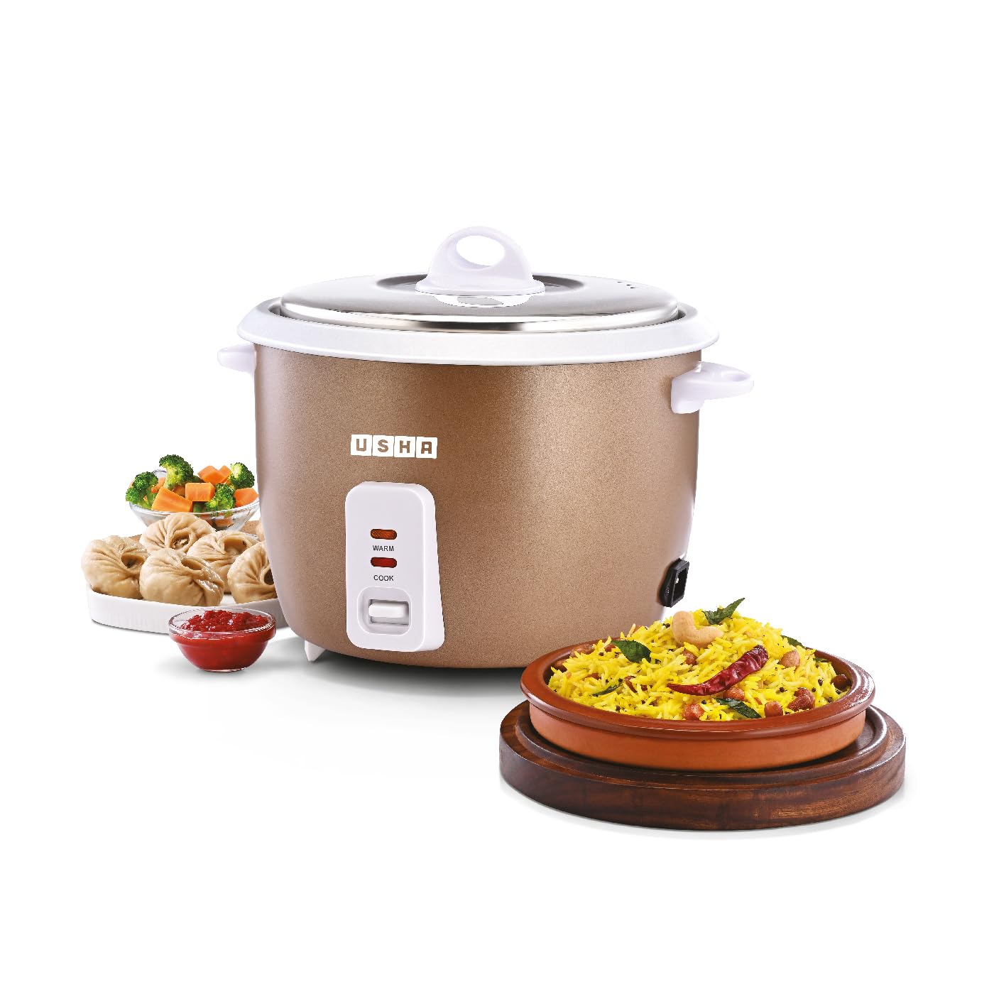 Buy USHA RC18SS1 D 700 Watt 1.8 Litres Automatic Rice Cooker with