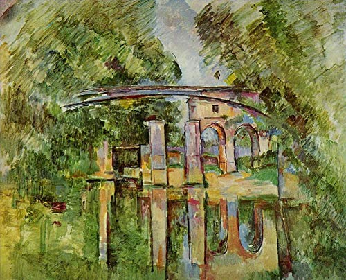 L'aqueduc et l'écluse peinture à l'huile Cézanne un cadeau d'exception