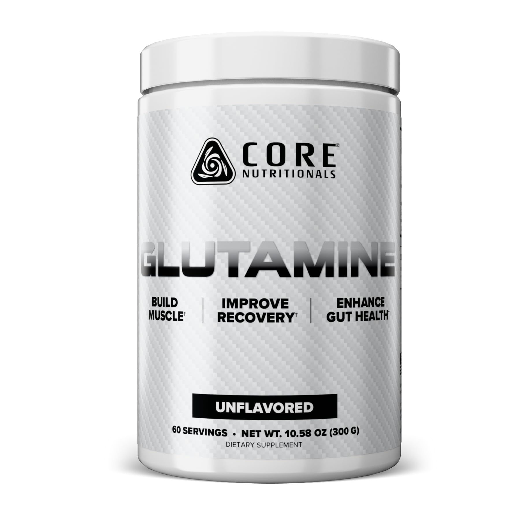 Core Nutritionals Glutamine Amino Acid, Muscle Support, 60 Servings