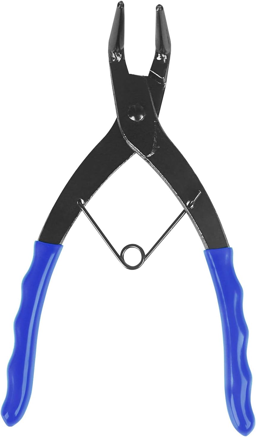 Toolwiz Snap Ring Pliers Set Internal Master Cylinder Heavy Duty Snap Ring Pliers – 90 Degree Long Nose Pliers Bent Lock Circlip Pliers for Trucks Motorcycles Cars Ring Removal (Blue)
