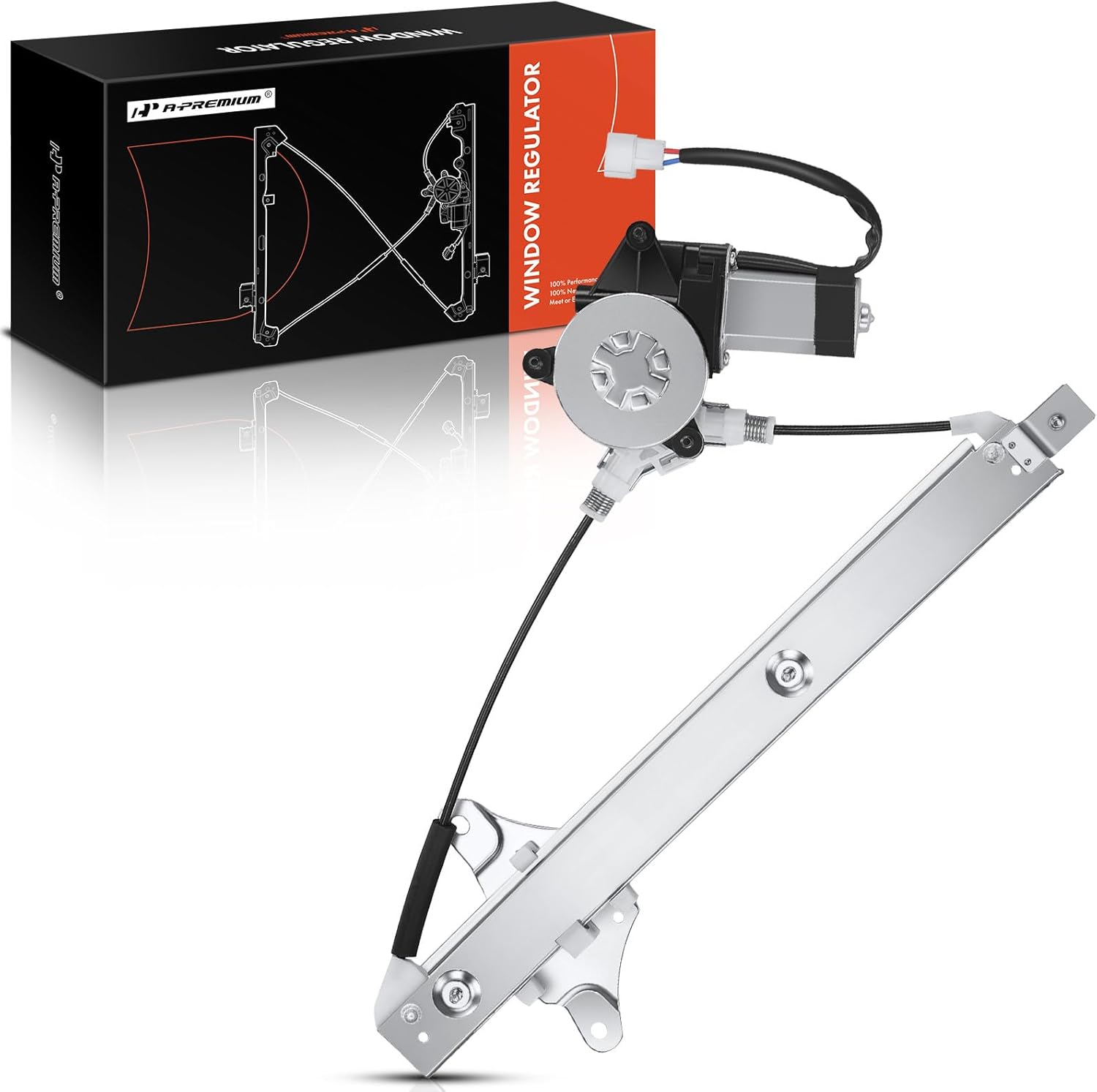 A-Premium Power Window Regulator with Motor Rear Driver Side Compatible with Toyota Camry 1992-1996 Sedan Built in Japan Only