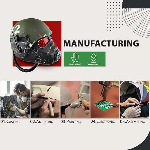 Miniatura 7 de NCR Ranger Helmet with LED NCR Ranger Costume NCR Ranger Cosplay NCR Ranger Mask NCR Ranger Helmet Fallout NCR Ranger Fallout Costume Fallout New