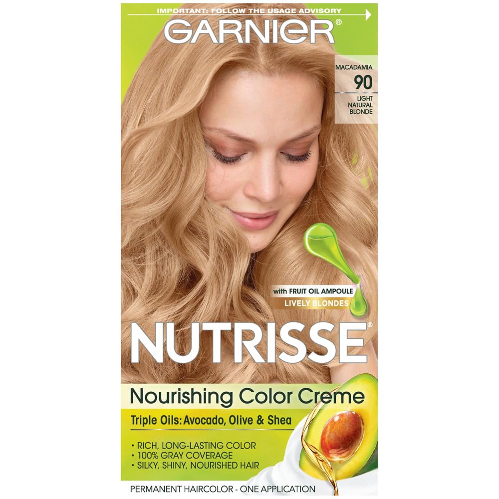 Nourishing Color Treatment with Fruit Oil Concentrates, Level 3 Permanent, Light Natural Blonde 90 (Pack of 3)